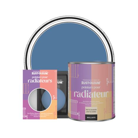 Rust-Oleum Peinture pour radiateurs brillante - Soie Bleue (1/3)