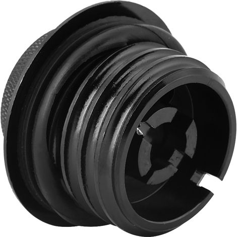 Schwarzer Tankdeckel für Tourenmotorräder, wasserdicht und langlebig.