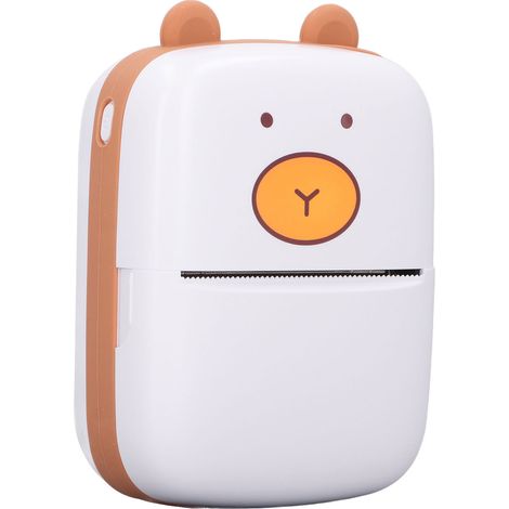 Imprimante thermique portable avec 5 rouleaux de papier, imprimante de poche avec Bluetooth. (1/5)