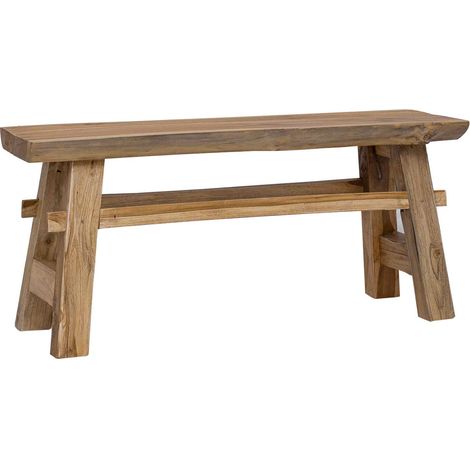 Bank Natur 100 x 29 x 43,5 cm Massivholz Teak vidaXL (1/5)