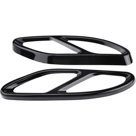 Couvercle de Tuyau D'échappement de Voiture, 1 Paire Couvertures de Silencieux Cache echappementcoupe pour Merc-edes-Be-nz GLC Classe E C207 Coupe 14-17 (Noir) (1/5)