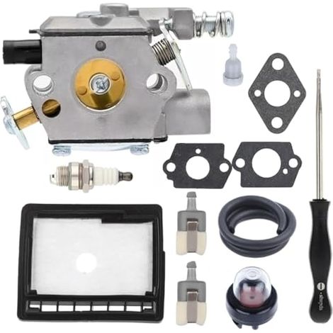 Carburateur CS3000 pour Echo Tronçonneuse CS-300, CS-301, CS-305, CS-340, CS-3400, CS-346 Tronçonneuses Pièces de scie à gaz WT-402 WT-589A A021000231 A021000232 avec kit de Filtre à Air
