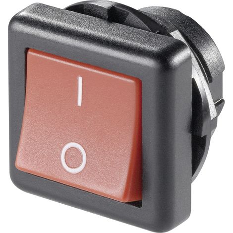 TRU COMPONENTS 1587563 Wippschalter TC-R13-136A-05 RED 250 V/AC 6 A 1 x Aus/Ein rastend 1 St. (1/2)