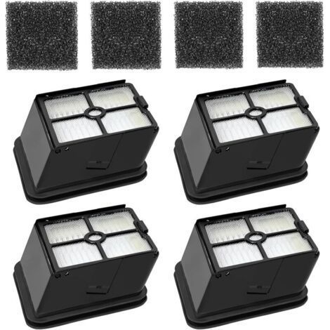 HEPA Filter Replacement Part for Rowenta X-Clean 4 / X-Clean 5 Vacuum Cleaner Filter Accessories, Washable and Reusable, 4 Pieces (Not compatible with X-Clean 10) (1/4)