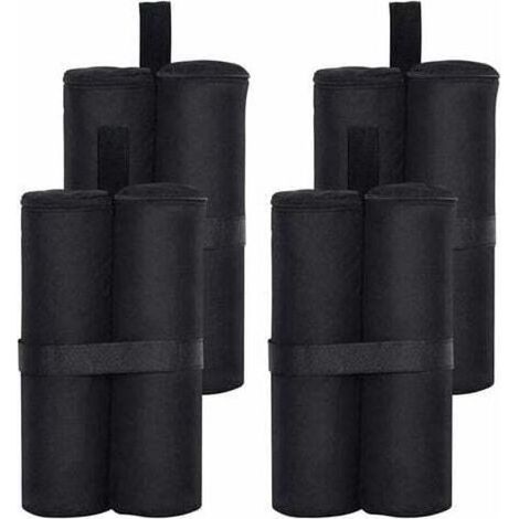 Lot de 4 sacs de sable pour gazebo de qualité industri poids lourds à double couture pour sac de sable pour tente Pop Up Canopy sac de pieds lestés (1/4)