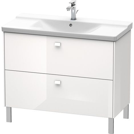 BRIOSO Mobile lavabo Griffe cromo 691x1020x479mm Ciliegio ticinese
