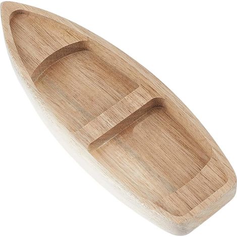 Bateau en Bois Brut Bois Naturel Voilier de Pêche en Mer Canoë Maquette pour Décoration de Table Peinture Loisirs Créatifs Bureau à Domicile (1/5)