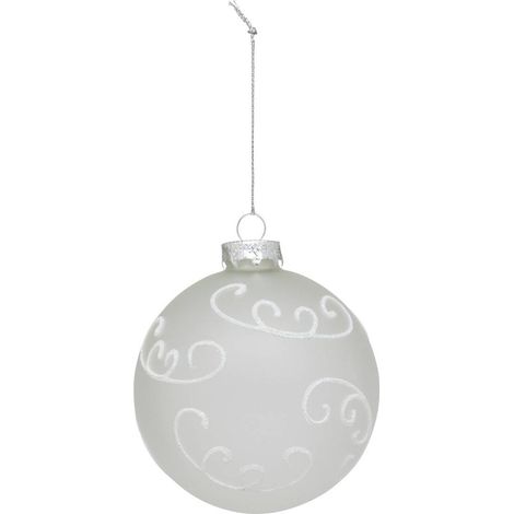 BDN GLAS 90MM DECO IRID BL - Feeric lights & christmas