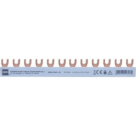 Binario di comando elektroplast 4x3/210mm altezza base 10 mm