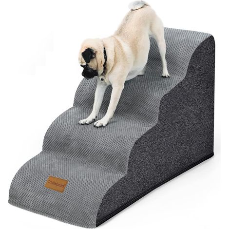 1 Escalier pour chien 4 marches mousse housse lavable fond antidérapant salon chambre