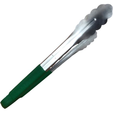 Pince de cuisine - 30 cm, acier inoxydable - Pince de cuisine - Idéale pour les buffets, les grillades et les salades - Poignées souples et antidérapantes - Compatible lave-vaisselle - Convient au con