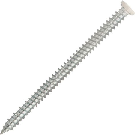 Betonschraube versenkt lackiert weiß T30 - Bohrung Ø 6 mm - 7,5 x 122 - Packung 100 - SCELL IT - VFD75122F