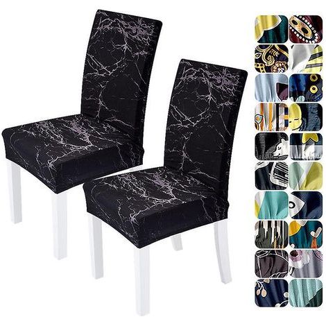 Set di 2 coprisedie da pranzo, coprisedie elasticizzati jacquard Parsons, coprisedie da cucina in spandex rimovibili e lavabili, taglio aderente (1/5)