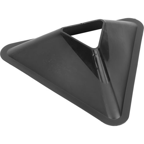 Lot de 20 cônes d'entraînement d'agilité triangulaires robustes et flexibles, résistants et durables, pour le football, le cyclisme et autres activités physiques (noir). (1/5)