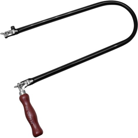 Scie à chantourner manuelle 285 mm – M701W – Pour bois dur – Amplitude de 285 mm – Poignée en bois pour confort d'utilisation – - C93980
