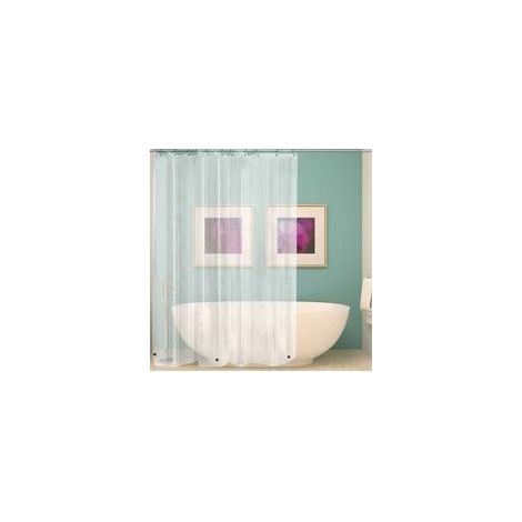 Transparenter PEVA-Duschvorhang 180x180 cm – wasserdicht, schimmelresistent, inklusive 12 Haken – für moderne Badezimmer (1/5)