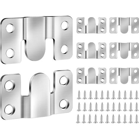 de crochets suspension en pour cadre photo miroir support mural et connecteur meubles mm x Lot 8 55 30 acier inoxydable (1/5)