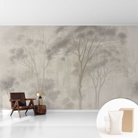 Fototapete - Tapete Vliestapete mit Kleber - Wandtapete Moderne Wandbild Schlafzimmer Wohnzimmer Stilvolle Harmonie 416x254 cm (1/5)