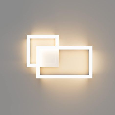 Modern Design Interior Wall Light, LED Wall Lamp, Decorative Interior Sconces for Bedroom, Living Room, Corridor, 24 W, 1960LM, Warm White 3000K, White (1/5)