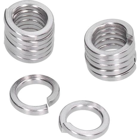 Assortiment de 150 rondelles élastiques carrées M5 en acier inoxydable marin A2 (1/5)