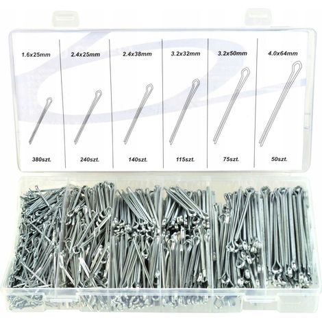 Kit de 1000 pasadores de acero