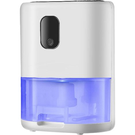 Mini déshumidificateur, réservoir d'eau 1L, arrêt Automatique, Compact, Silencieux pour Cuisine, Placard, Salle de Bain, Bureau, avec Une lumière colorée (1/5)