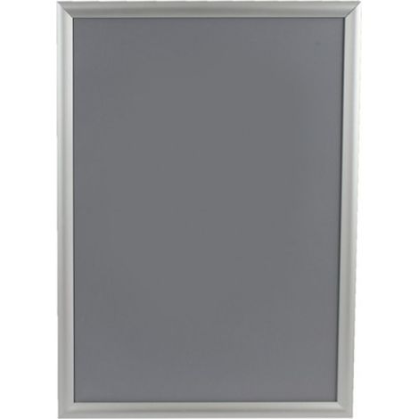 Cadre d'affichage clic clac en aluminium gris format A2