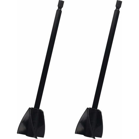 EASYCOMFORT 2 Pièces Mélangeurs de Résine Époxy Mélangeur en Plastique Fixation Foret Agitateur de Peinture en Spirale pour Résine Époxy, Peinture au Latex, Glaçage et Mélange de Revêtements (Noir) (1/5)