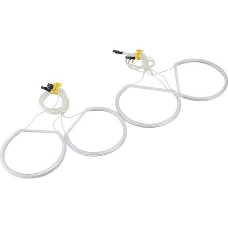 Voiture Blanc CCFL Angel Eyes Halo Anneaux Lumière Haute Luminosité Fit pour E46 (1/5)