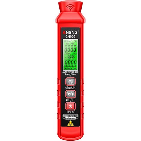 ANENG GN902 Tragbares elektromagnetisches Strahlungsmessgerät, digitales tragbares LCD-Röntgengerät, Radioaktivitätsmessgerät