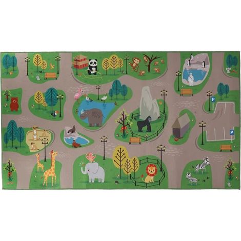 Tapis de Jeu d'Extérieur Zoo - Multi - 140 x 80 x H 0,5 cm - Livraison gratuite