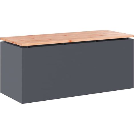 Maison Exclusive - Gartenbank Anthrazit 100 x 40 x 43 cm (1/5)