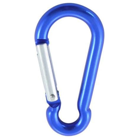 Mousqueton POMPIER 6X60 Bleu Aluminium