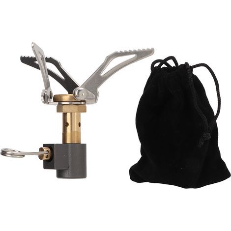 Réchaud de Randonnée 3000W en Alliage de Titane, Portable Mini Réchaud de Camping Réglable pour Extérieur (1/5)