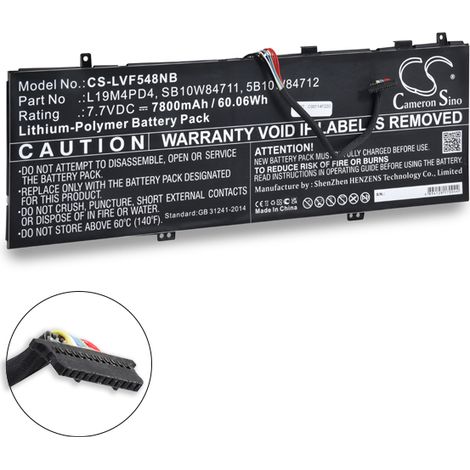 NX - Batterie ordinateur portable compatible Lenovo 7.7V 7800mAh - 5B10W84712L1 (1/2)