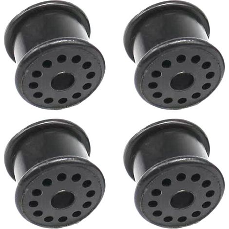 4 piezas de junta de palanca de cambios para Ford Fiesta, junta manual de plástico portátil, negra, resistente al desgaste, funda de goma para Ford Fiesta Focus 4S6P7412AA (1/4)