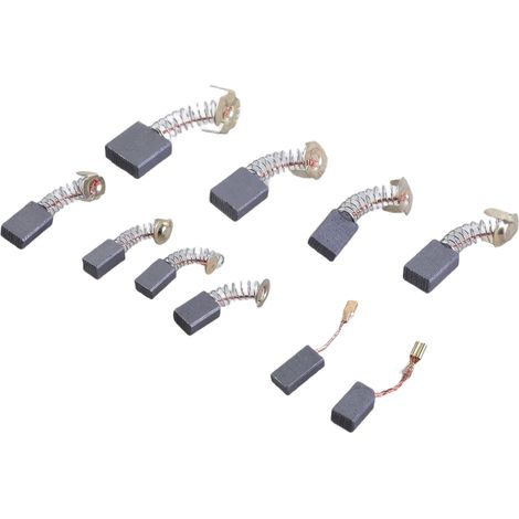 Lot de 80 balais de charbon pour moteur électrique, 10 modèles différents, adaptés pour l'entretien des moteurs de balais, accessoires d'outils électriques (1/5)