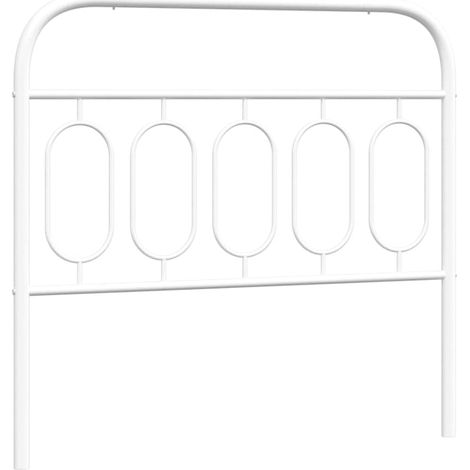 Maison Exclusive - Testiera di Ricambio in Metallo Bianco 107 cm (1/5)