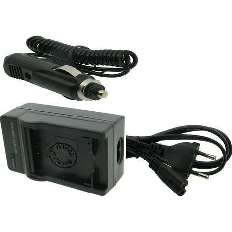 Chargeur externe pour batteries - OTECH - Compatible SONY DCR-DVD - Cordon secteur & 12V voiture - Noir - Garantie 2 ans (1/2)