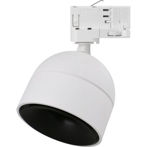 Projecteur rail tilt UKU2 Corte de fase L,C LED COB 7W 881lm(728lm)/913lm(712lm)/954lm(759lm) CRI90 2700K/3000K/4000K 36º Blanc Noir
