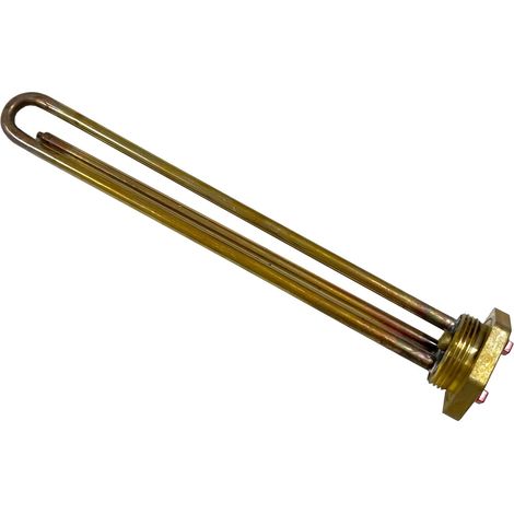 Résistance thermique électrique gaine cuivre filetage 1 1/4 1500 W 220 V Standard Résistance pour chauffage électrique Pour accumulateur et chaudière à eau électrique Résistance pour (1/5)