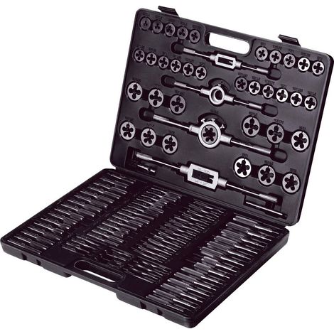 TOOLCRAFT TO-9913164 Acciaio legato temprato, Acciaio di tungsteno Kit di maschi e frese DIN 2181 1 KIT