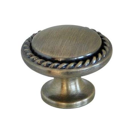 Bouton Meuble Classique Zamak Laiton Vernis Diamètre 30mm - B BEAUTY