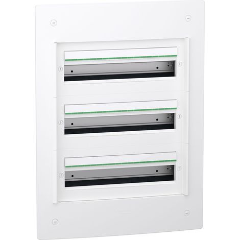 Coffret encastré PRISMASET XS 3 Rangées de 18 Modules sans porte SCHNEIDER LVSXS318