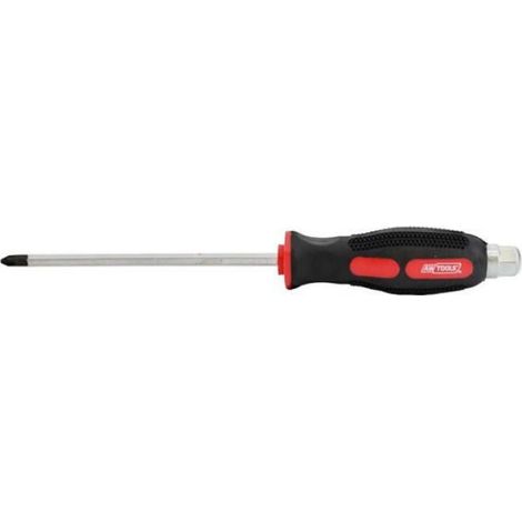 Tournevis Phillips PH3 - Tige Acier CrV S2 Trempé Oxydé - Pointe Magnétisée - Manche Ergonomique TPR Antidérapant - 150 mm - 1 Pièce (1/4)