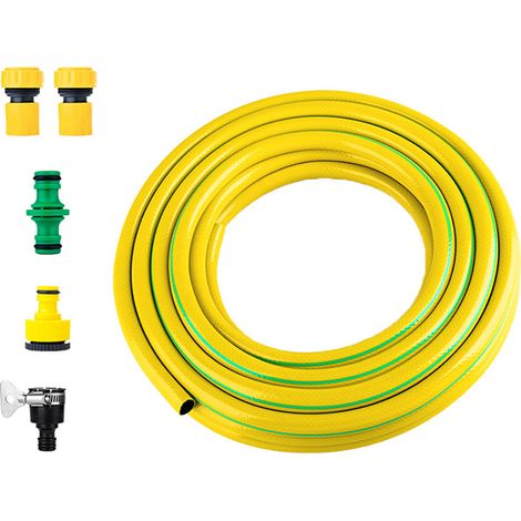 Tuyau en tricot 3/4"– 10 m de longueur – Résistant aux plis et à l'abrasion Tuyau d'arrosage en PVC initial (1/4)