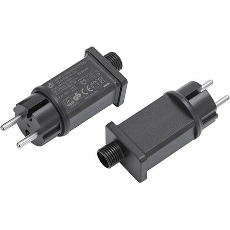 12V LED power supply, LED transformer IP44 low-voltage LED adapter driver for Christmas light, fairy lights (1 piece)