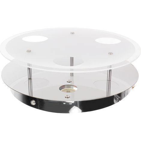 Plafonnier moderne rond encastré avec douille GU10 pour chambre ou salon 85-265V (1/5)