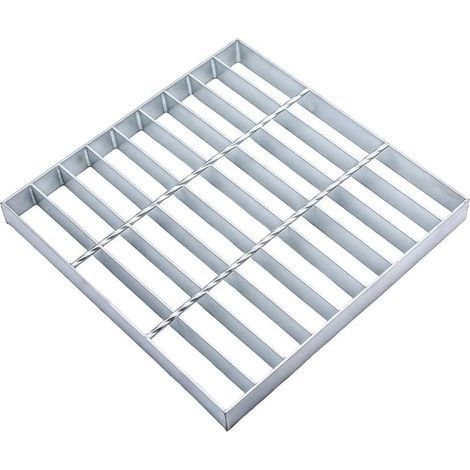Grille D'Évacuation en Acier, 30x30cm Grille de Bassin Robuste Grille de Drainage Extérieur de 2.9cm D'Épaisseur pour Allée Garage Cour Descente D'Égout Carrée (1/5)