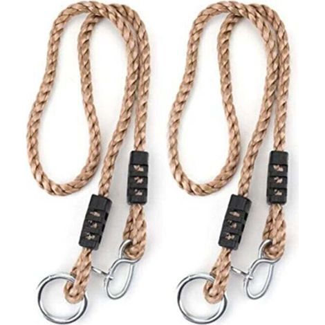 1 Pair of Children's Tree Swings, Adjustable Swing Ropes and Straps, Wooden Tree Swing for Children and Adults, Hanging Seat
